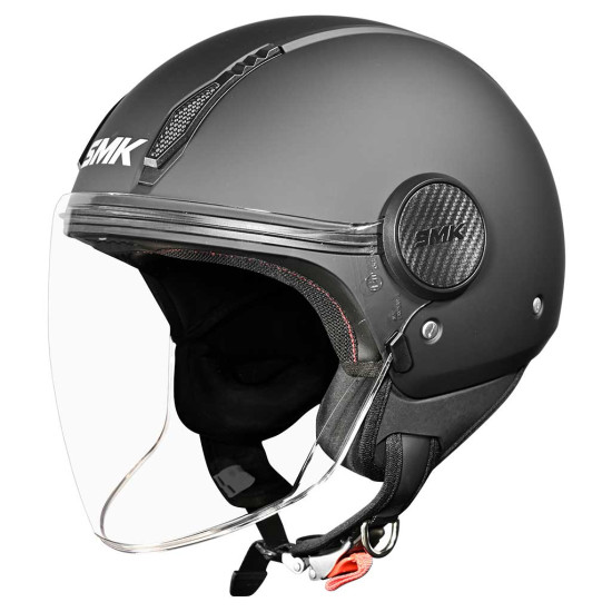 SMK Laminar Unicolour Matt Black £49.99 Open Face Helmets - SKU 752/100006801501 from RaceLeathers Motorcycle Clothing