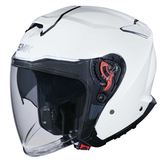 SMK GTJ Unicolour White £74.99 Open Face Helmets - SKU 752/100006458901 from RaceLeathers Motorcycle Clothing