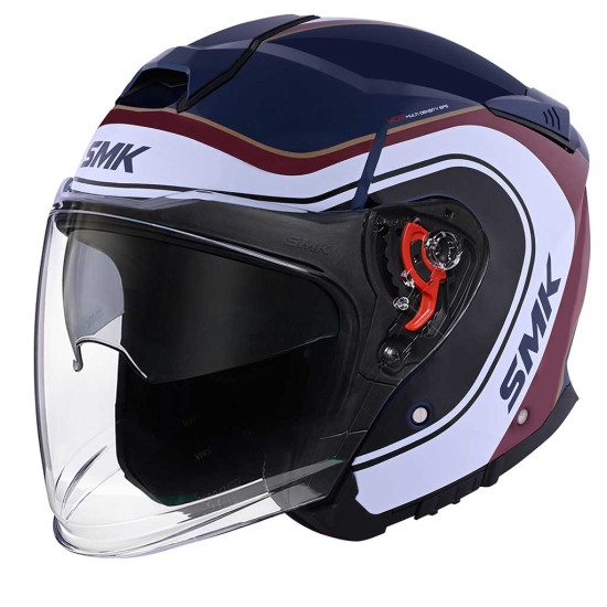 SMK GTJ Libero Blue Red White £79.99 Open Face Helmets - SKU 752/100006461301 from RaceLeathers Motorcycle Clothing
