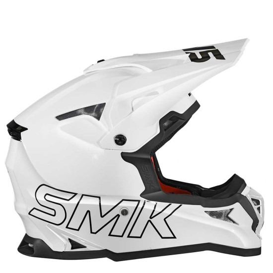 SMK Allterra Unicolour White £74.99 Off Road Helmets - SKU 753/100005969901 from RaceLeathers Motorcycle Clothing