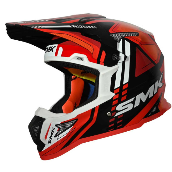 SMK Allterra X-Sprint Red Black White £79.99 Off Road Helmets - SKU 753/100010216601 from RaceLeathers Motorcycle Clothing