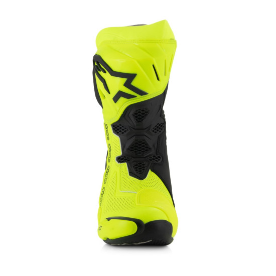 Alpinestars Supertech R Vented Yellow Fluo Black £531.99 Mens Motorcycle Racing Boots - SKU 222012155141 from RaceLeathers Motorcycle Clothing