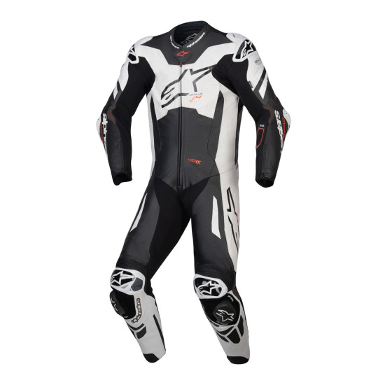 Alpinestars GP Plus V4 Sprint 1PC Leather Suit Black White Red Fluo