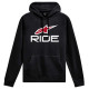 Alpinestars Ride Hoodie V3 Black White Red