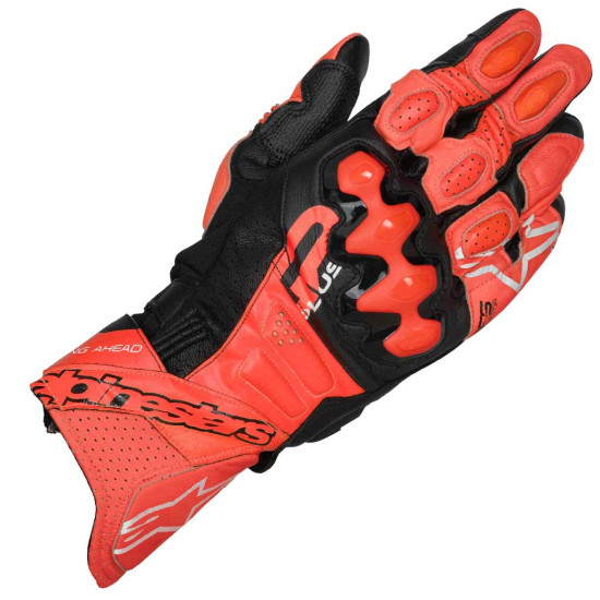 Alpinestars GP Plus R V3 Gloves Bright Red Red Fluo Black £180.49 Mens Motorcycle Gloves - SKU 355082530972XL from RaceLeathers Motorcycle Clothing