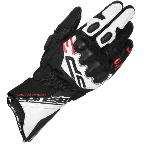 Alpinestars SP-3 Gloves Black White Red Fluo