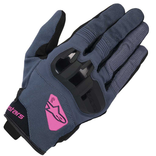 Alpinestars Stella Chrome Gloves Asphalt Black Purple £52.24 Ladies Motorcycle Gloves - SKU 35804259227L from RaceLeathers Motorcycle Clothing