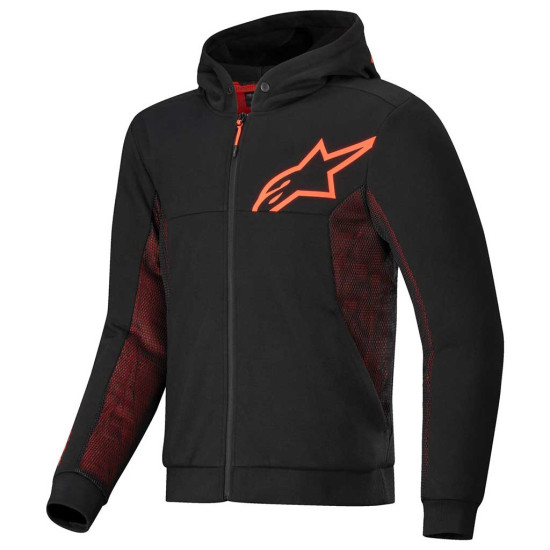 Alpinestars Chrome Air Sport Hoodie Black Red Fluo