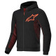Alpinestars Chrome Air Sport Hoodie Black Red Fluo