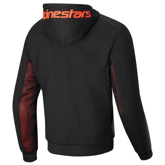Alpinestars Chrome Air Sport Hoodie Black Red Fluo