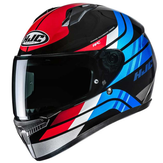 HJC C10 Hiper MC21 White Blue Red £99.99 Full Face Helmets - SKU C10HWBR2XL from RaceLeathers Motorcycle Clothing