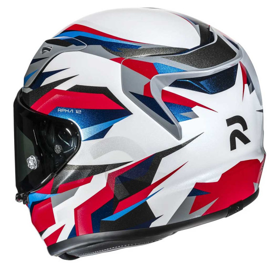 HJC RPHA 12 Dravix MC21 White Blue Red £429.99 Full Face Helmets - SKU RP12DWBR2XL from RaceLeathers Motorcycle Clothing