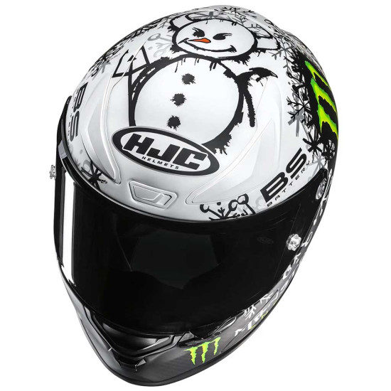 HJC RPHA 1 V2 Carbon Snow Diablo MC10SF £879.99 Full Face Helmets - SKU RP1V2CSD2XL from RaceLeathers Motorcycle Clothing