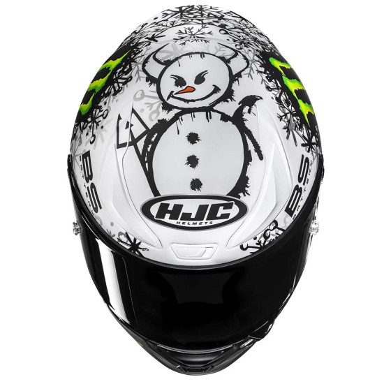 HJC RPHA 1 V2 Carbon Snow Diablo MC10SF £879.99 Full Face Helmets - SKU RP1V2CSD2XL from RaceLeathers Motorcycle Clothing