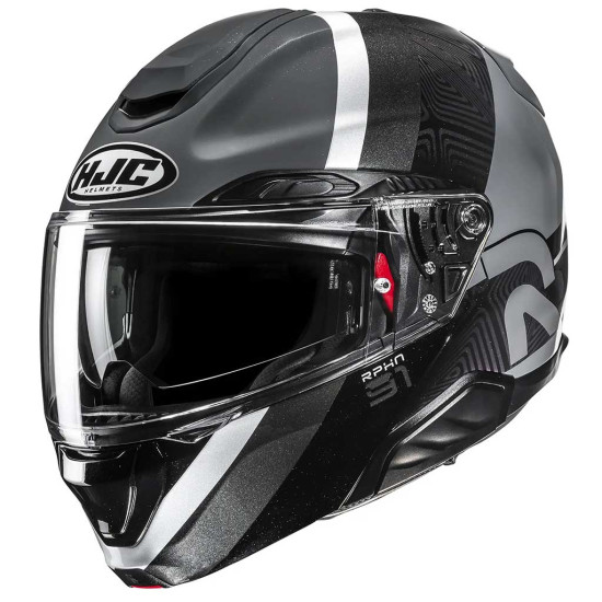 HJC RPHA 91 Fensh MC5 Black £499.99 Flip Front Motorcycle Helmets - SKU RP91FB2XL from RaceLeathers Motorcycle Clothing