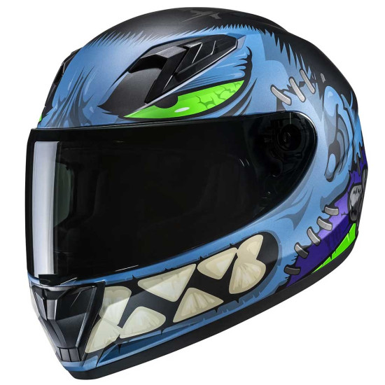 HJC Y10 Frank MC2SF Blue £99.99 Childrens Helmets - SKU Y10FBL from RaceLeathers Motorcycle Clothing