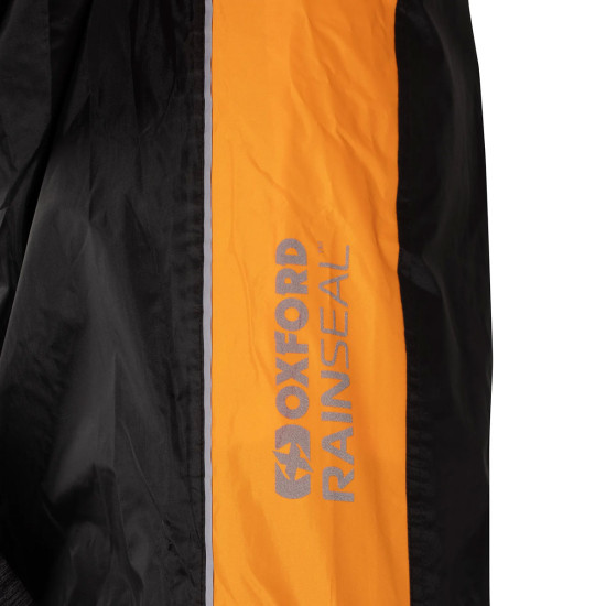 Oxford Rainseal Pant Black Orange £29.99 Waterproofs - SKU RM2130042XL from RaceLeathers Motorcycle Clothing