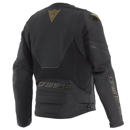 Dainese Racing 5 Leather Jacket Black/Gold