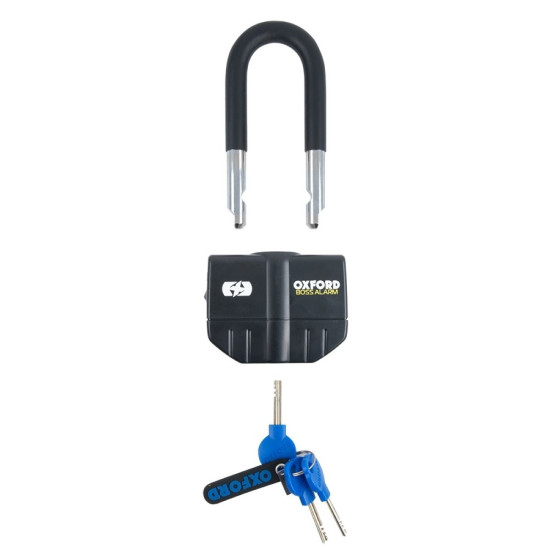 Oxford Boss Alarm 16mm Black + 12mm x 1.2m Chain