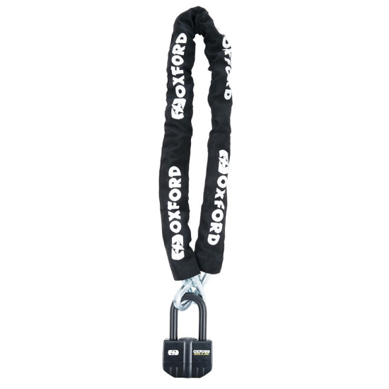 Oxford Boss Alarm 16mm Black + 12mm x 1.2m Chain £169.99 Security - SKU LK480 from RaceLeathers Motorcycle Clothing