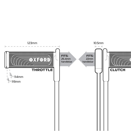 Oxford HotGrips Advanced Integrated Sport £109.99 Heated Motorcycle Grips - SKU EL399 from RaceLeathers Motorcycle Clothing