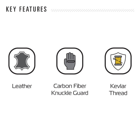 Oxford RP-3 Mens Short Sports Glove Black/White/Red