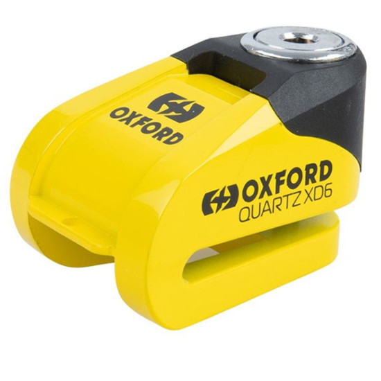 Oxford Quartz XD6 Disc Lock Yellow/Black £39.99 Security - SKU LK207 from RaceLeathers Motorcycle Clothing
