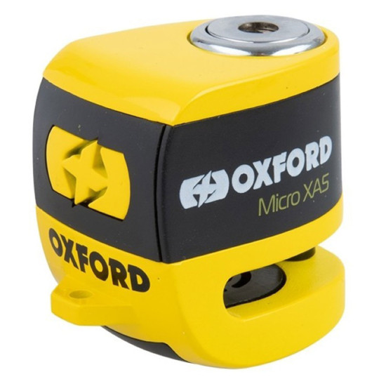 Oxford Micro XA5 Alarm Disc Lock Yellow/Black