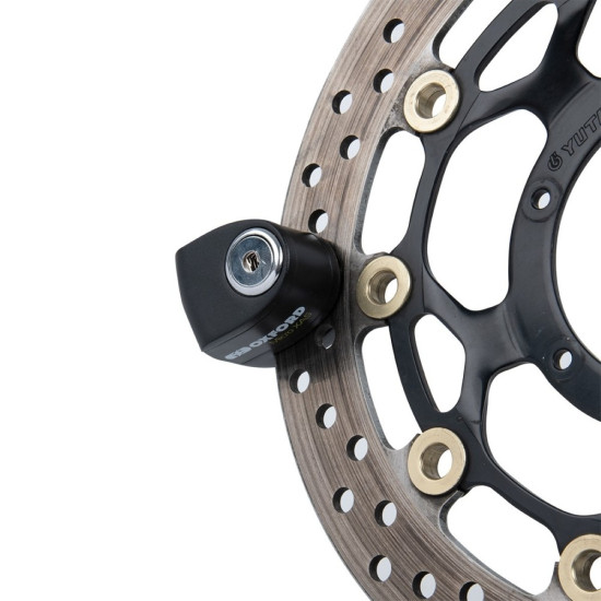 Oxford Micro XA5 Alarm Disc Lock Black/Black £54.99 Security - SKU LK214 from RaceLeathers Motorcycle Clothing