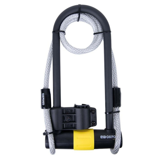 Oxford Magnum Duo U-lock (177x340mm) with Bracket & Cable £64.99 Security - SKU LK225 from RaceLeathers Motorcycle Clothing