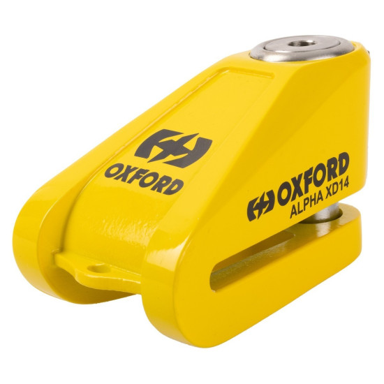 Oxford Alpha XD14 Disc Lock (14mm pin) Yellow