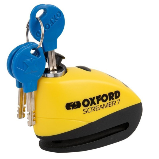 Oxford Screamer7 Alarm Disc Lock Yellow/black