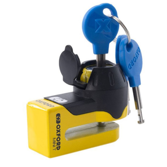 Oxford Mini T Disc Lock Yellow