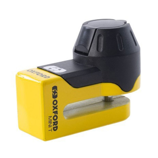 Oxford Mini T Disc Lock Yellow £26.99 Security - SKU LK291 from RaceLeathers Motorcycle Clothing