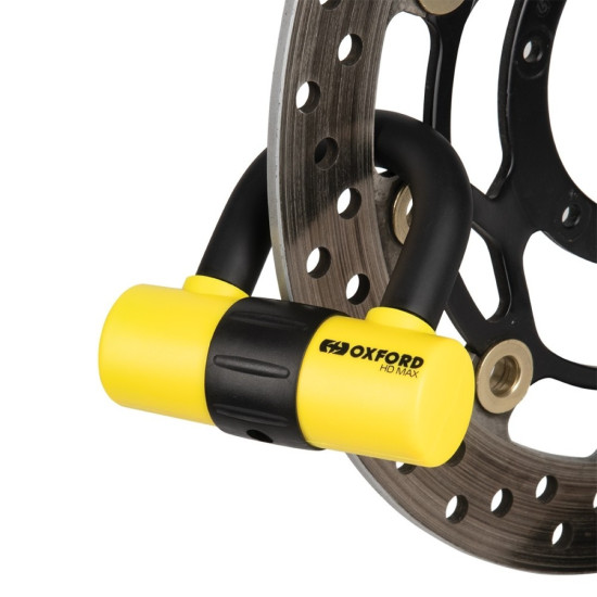 Oxford HD Max 14mm Disc Lock Yellow £24.99 Security - SKU LK311 from RaceLeathers Motorcycle Clothing