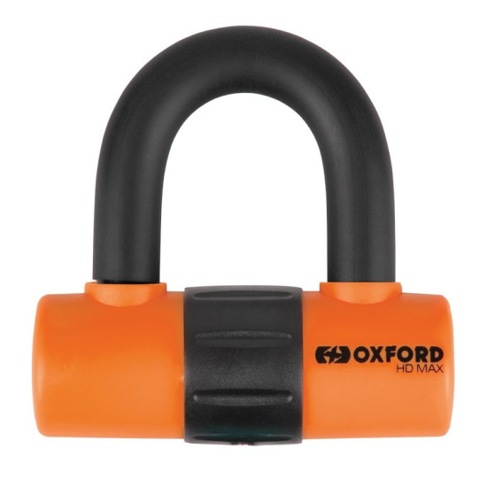 Oxford HD Max 14mm Disc Lock Orange £24.99 Security - SKU LK312 from RaceLeathers Motorcycle Clothing
