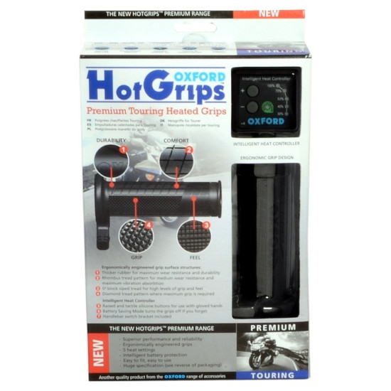 Oxford HotGrips Premium Touring £79.99 Heated Motorcycle Grips - SKU OF691 from RaceLeathers Motorcycle Clothing