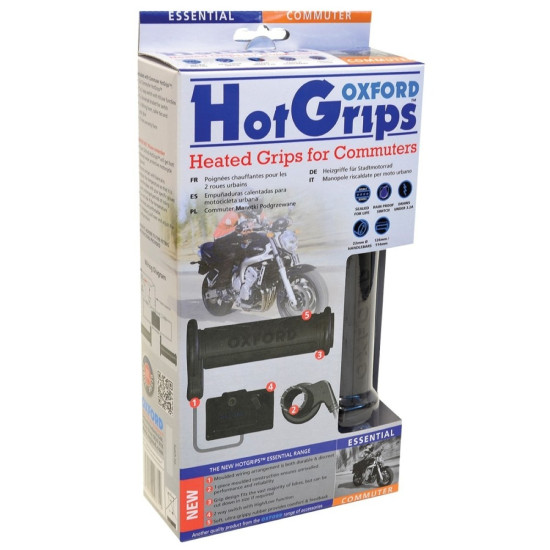 Oxford HotGrips Essential -Commuter £59.99 Heated Motorcycle Grips - SKU OF771 from RaceLeathers Motorcycle Clothing