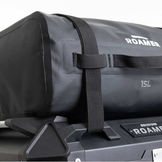 Oxford ROAMER 15L Roll Bag-Black £24.99 Motorcycle Luggage - SKU OL1052 from RaceLeathers Motorcycle Clothing