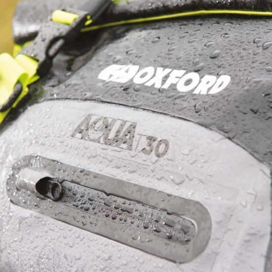 Oxford Aqua T-30 Roll Bag- Black/Grey/Fluo £74.99 Motorcycle Luggage - SKU OL461 from RaceLeathers Motorcycle Clothing