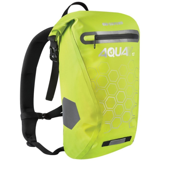 Oxford Aqua V 12 Backpack Fluo £49.99 Motorcycle Luggage - SKU OL693 from RaceLeathers Motorcycle Clothing