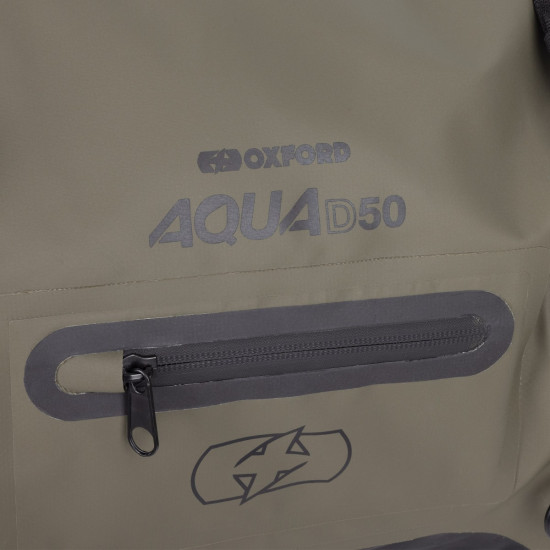 Oxford Aqua D-50 Duffle Bag Khaki / Black