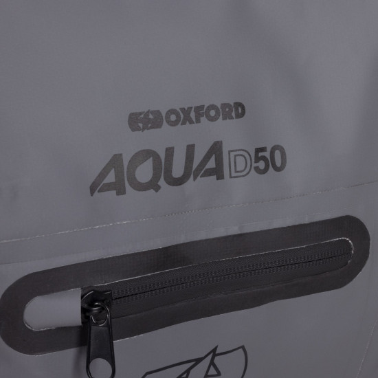 Oxford Aqua D-50 Duffle Bag Black/ Grey /Fluo £99.99 Motorcycle Luggage - SKU OL708 from RaceLeathers Motorcycle Clothing