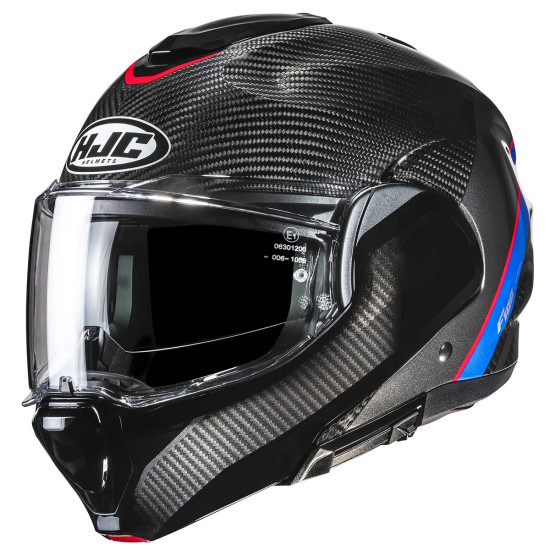 HJC F100 Carbon Stan White Blue Red