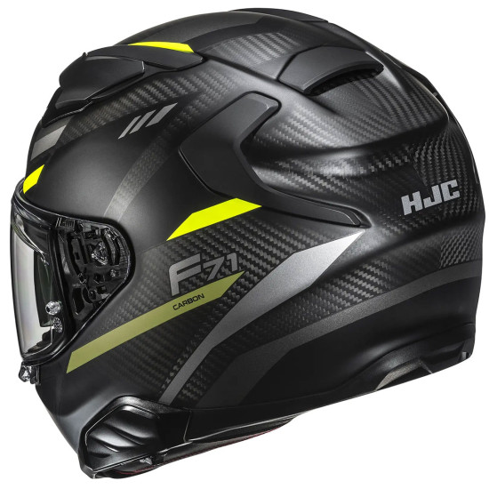 HJC F71 Carbon Esira MC3HSF Yellow £429.99 Full Face Helmets - SKU F71CEY2XL from RaceLeathers Motorcycle Clothing