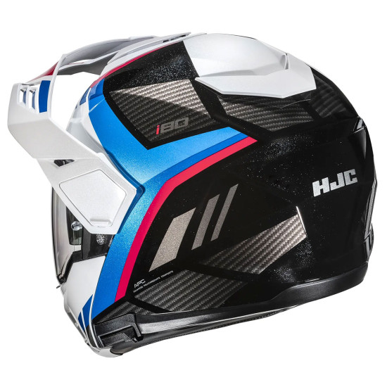 HJC I80 Imes MC21 White Blue Red £229.99 Flip Front Motorcycle Helmets - SKU I80IWBR2XL from RaceLeathers Motorcycle Clothing