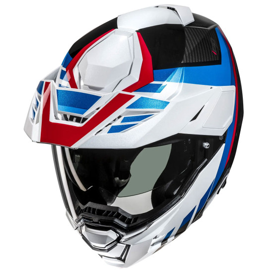 HJC I80 Imes MC21 White Blue Red £229.99 Flip Front Motorcycle Helmets - SKU I80IWBR2XL from RaceLeathers Motorcycle Clothing