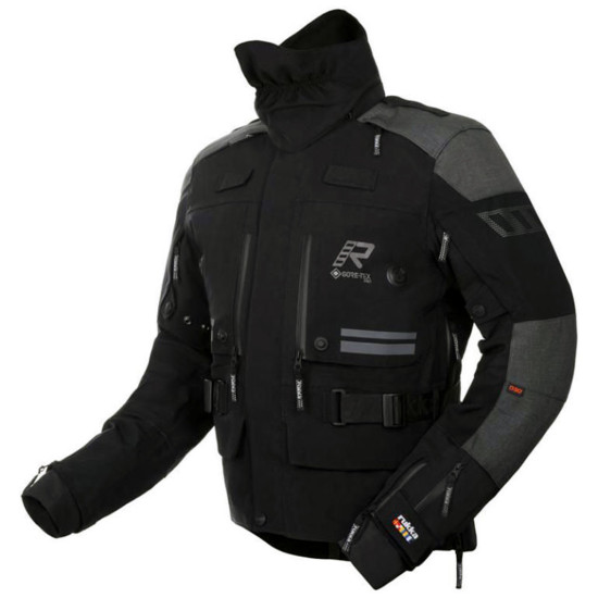 Rukka Explore-R Goretex Jacket 2.0 Black Grey £1,499.95 Mens Motorcycle Jackets - SKU 87EXPLR2JBG46 from RaceLeathers Motorcycle Clothing