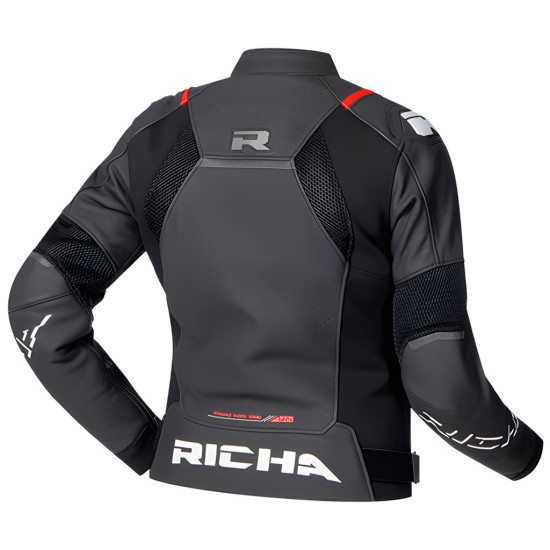 Richa Stradale Evo Leather Ladies Jacket Black White
