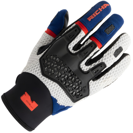 Richa Sandblast Gloves Blue Red £69.99 Mens Motorcycle Gloves - SKU 081/SANG/BR/02 from RaceLeathers Motorcycle Clothing
